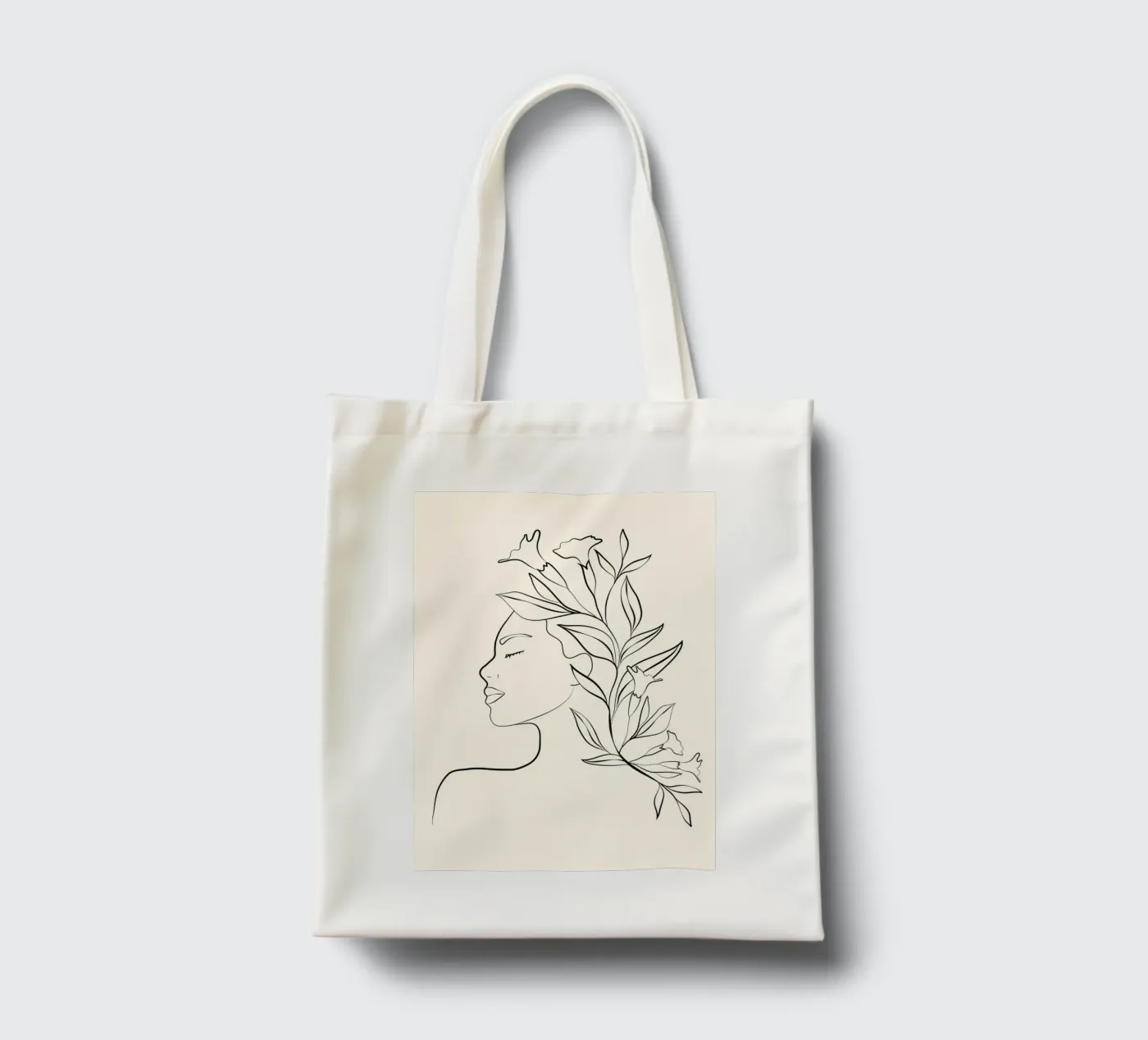 Minimal Blooming 03 tote bag by Nadjaa