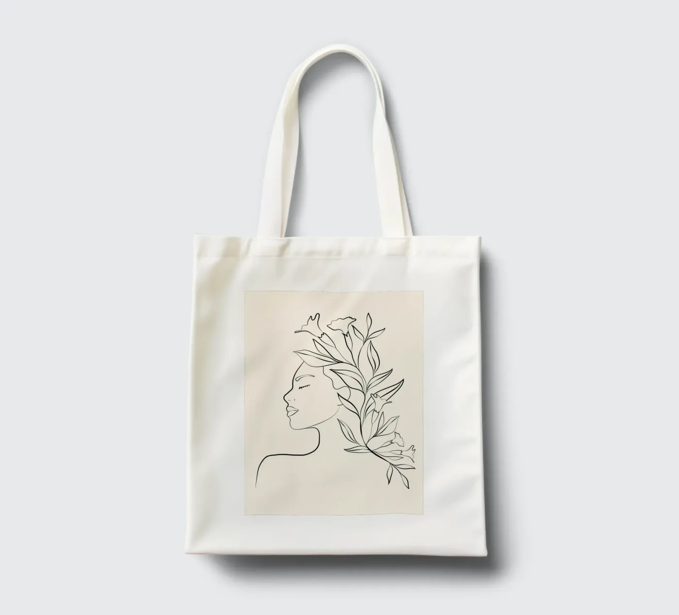Minimal Blooming 03 tote bag by Nadjaa