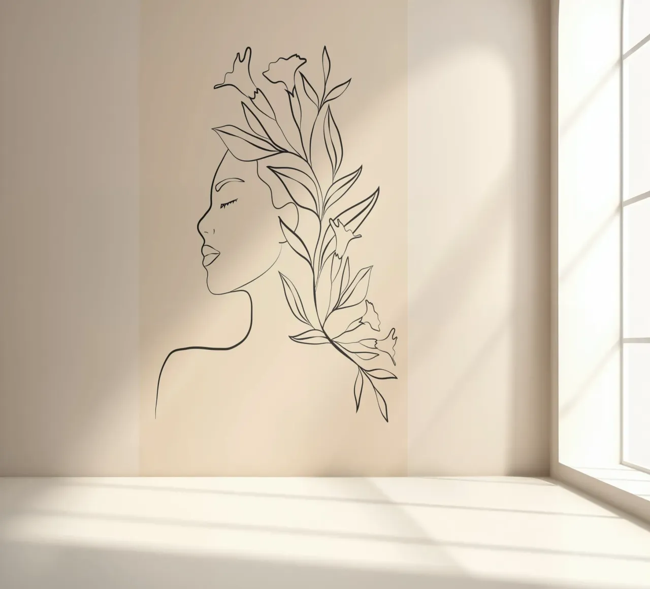 Minimal Blooming 03 fotobehang van Nadjaa