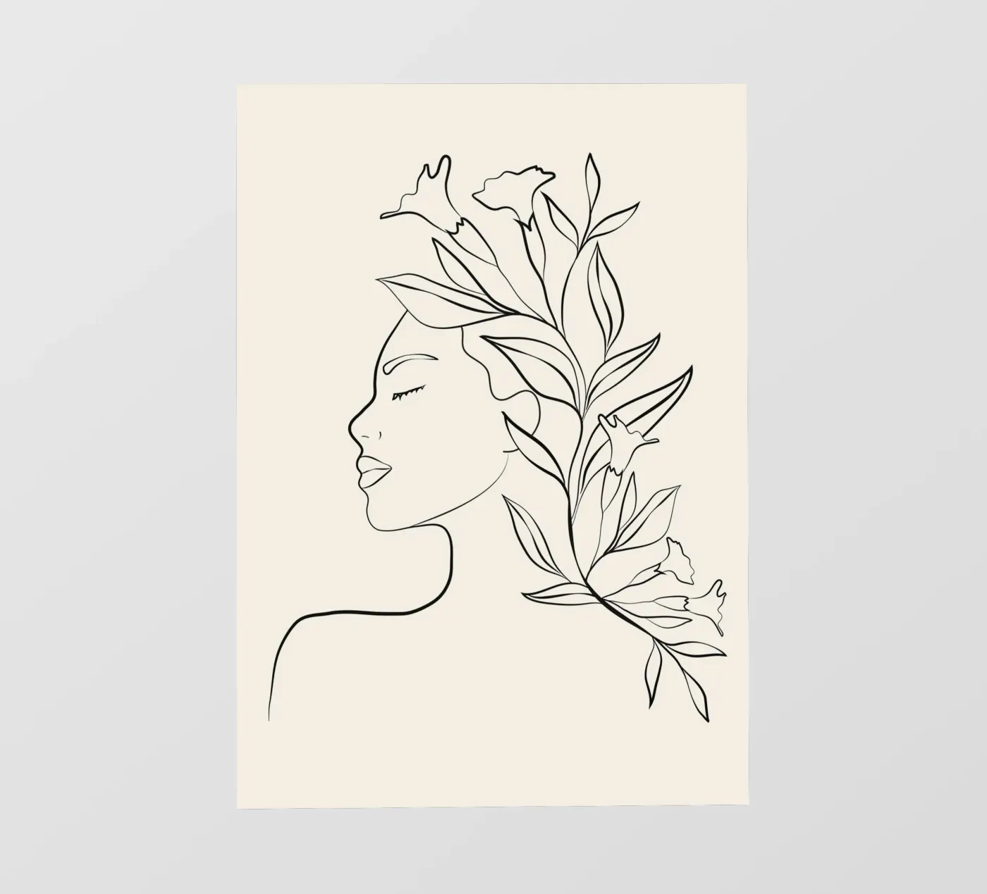 Minimal Blooming 03 PVC Plane von Nadjaa