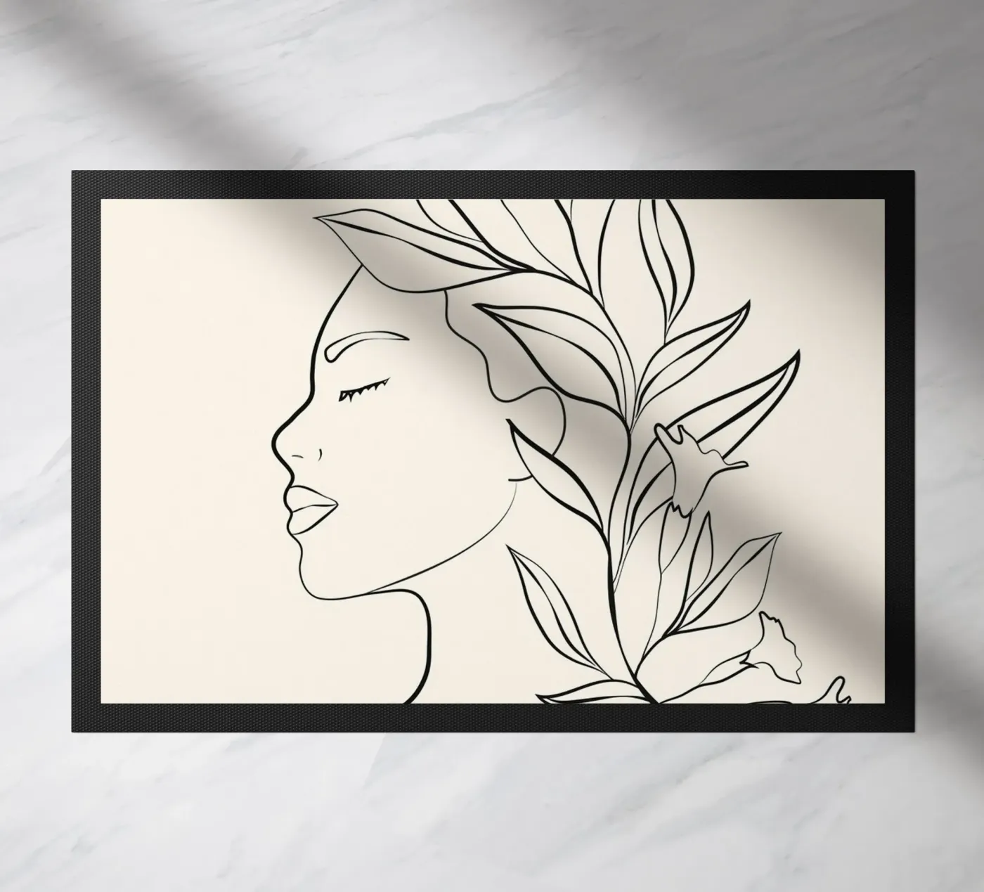 Minimal Blooming 03 Fußmatte von Nadjaa