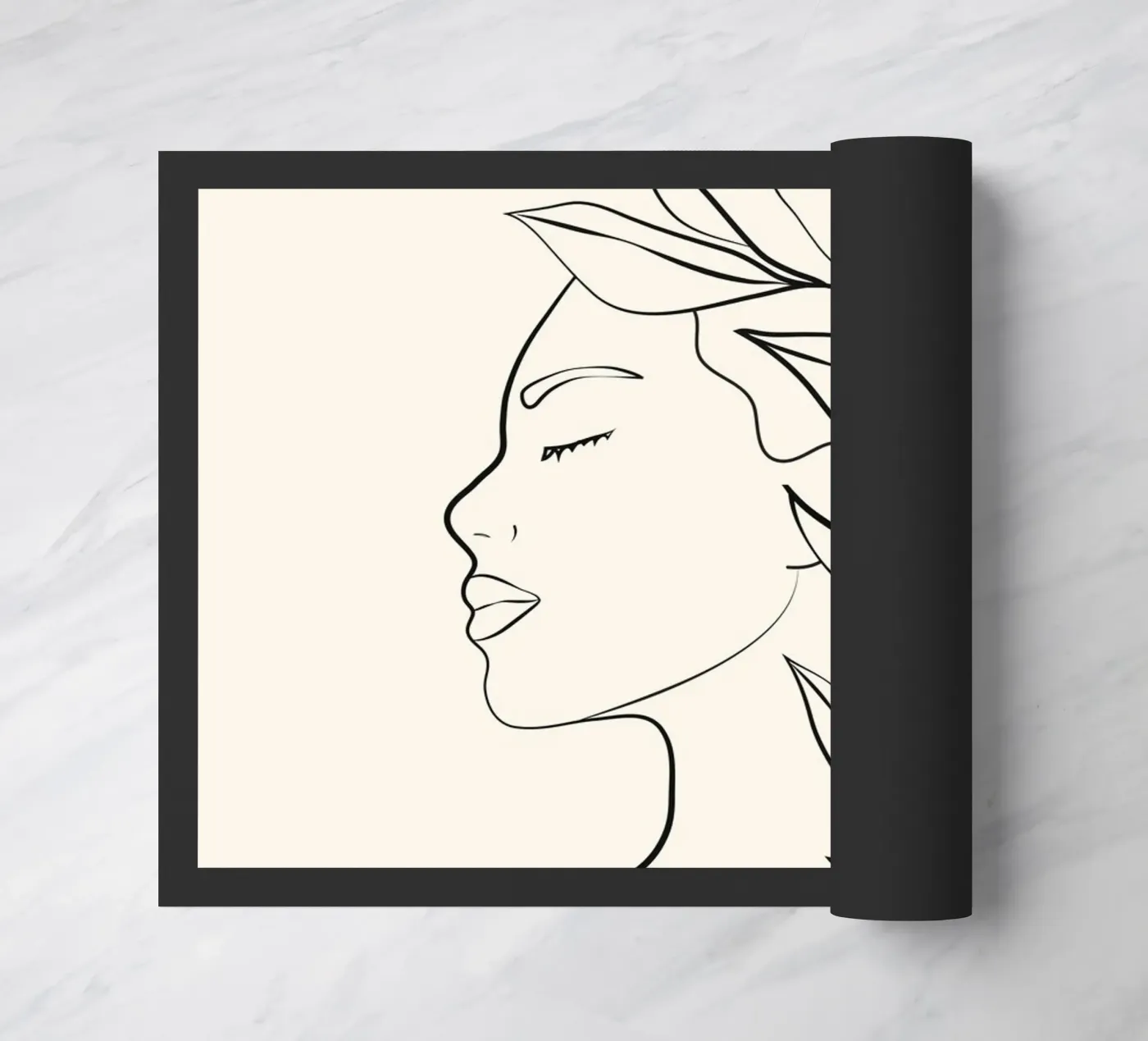 Minimal Blooming 03 Fußmatte von Nadjaa