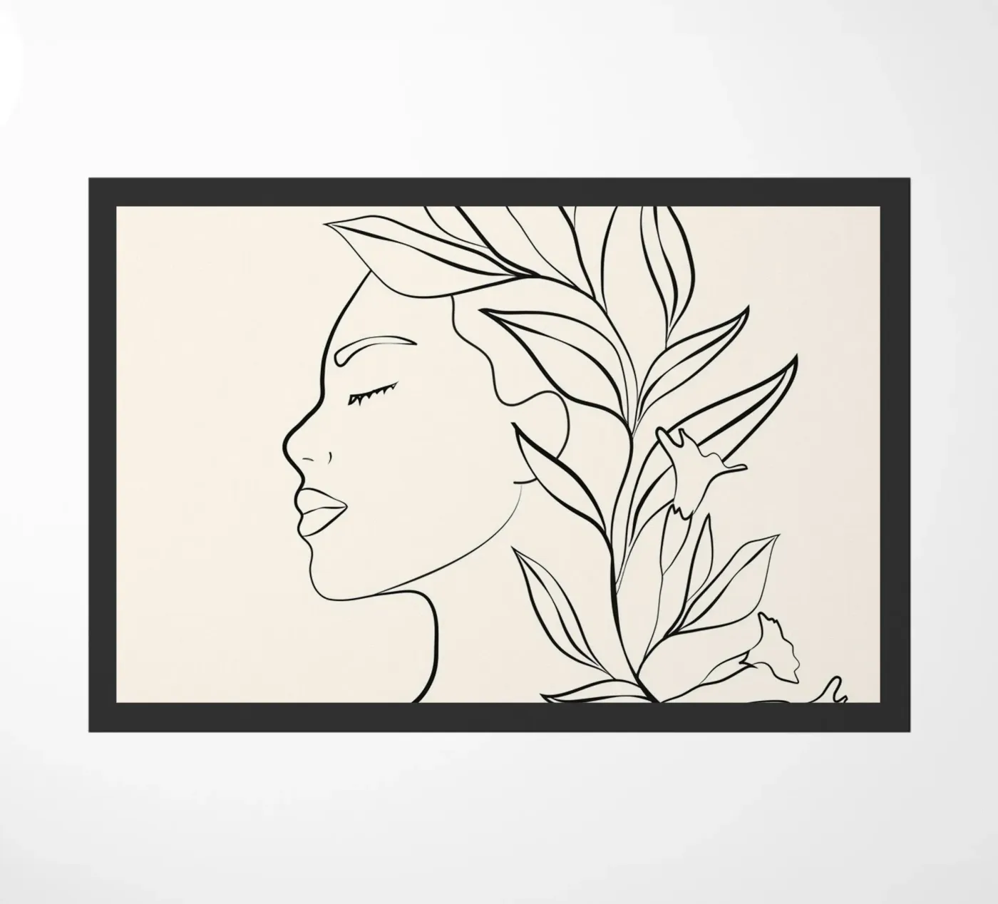 Minimal Blooming 03 Fußmatte von Nadjaa