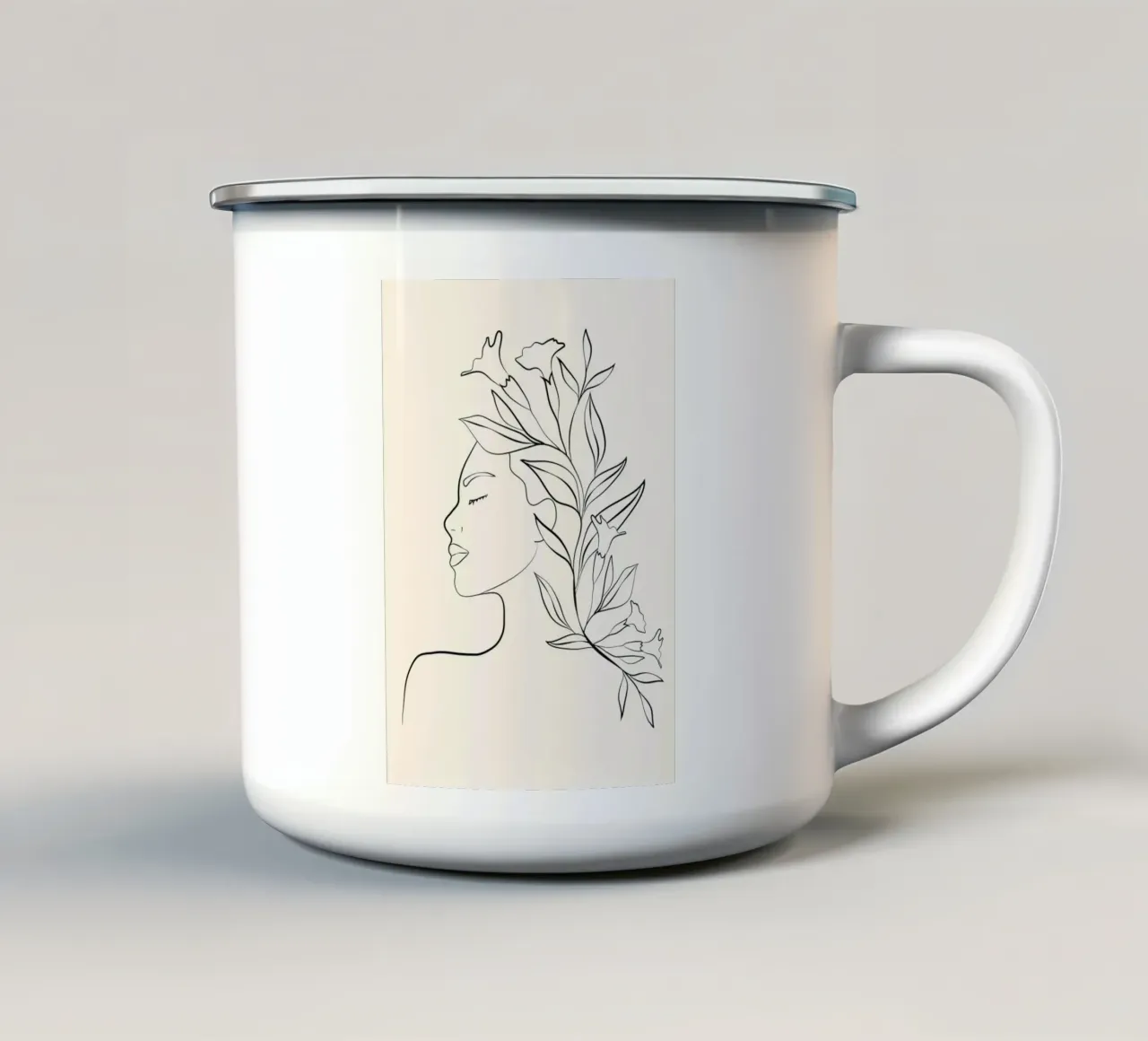 Minimal Blooming 03 tazza in smalto da Nadjaa