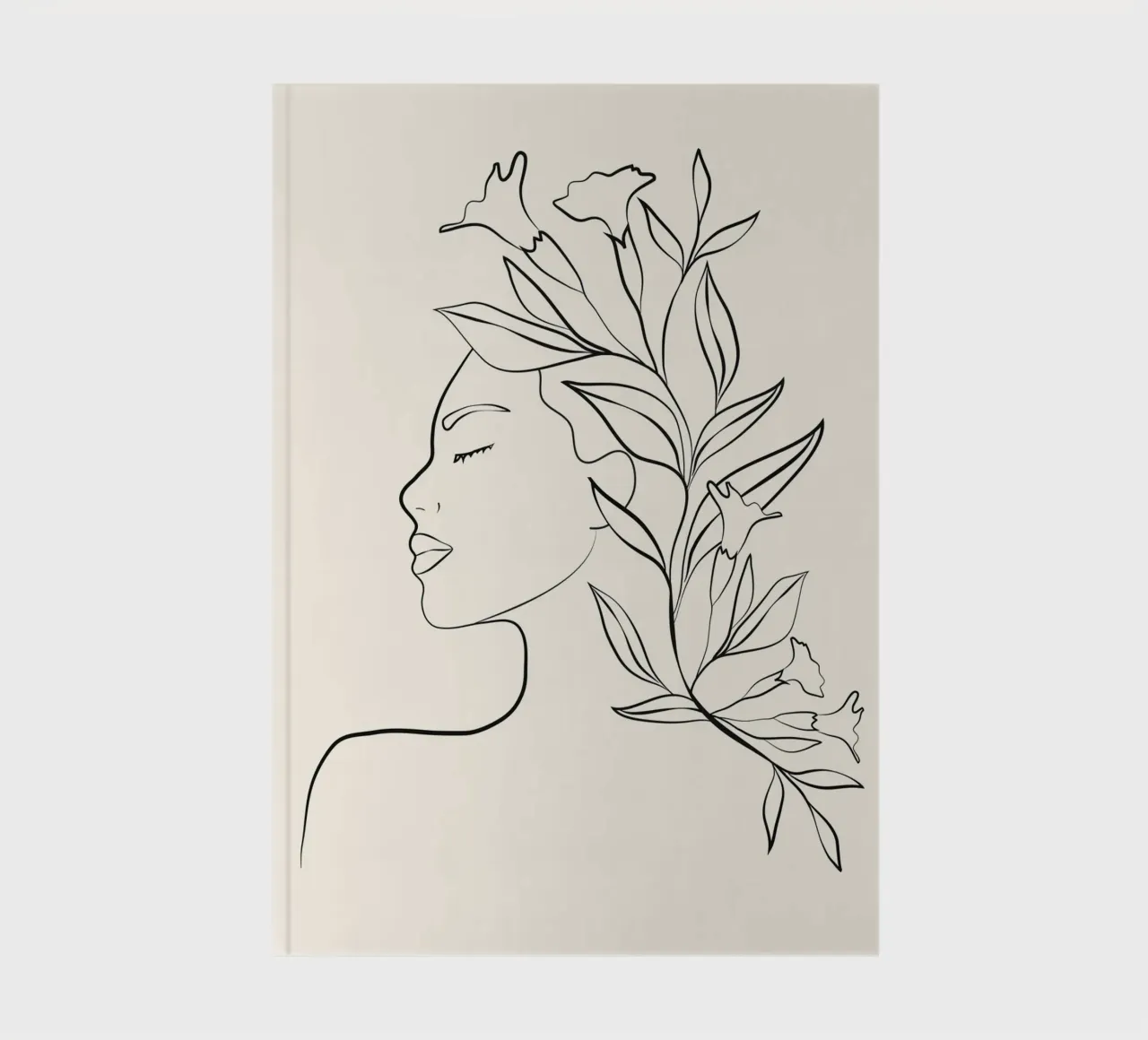 Minimal Blooming 03 notebook by Nadjaa