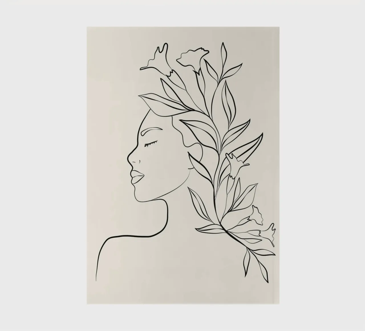 Minimal Blooming 03 notebook by Nadjaa