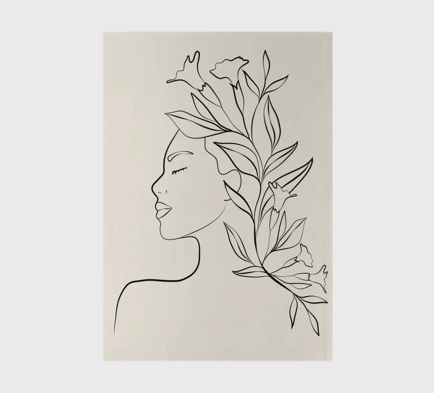 Minimal Blooming 03 notebook by Nadjaa