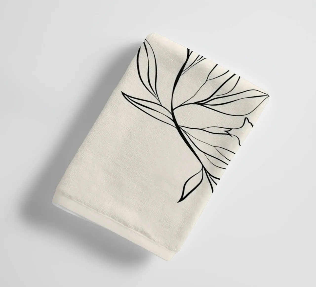Minimal Blooming 03 asciugamano da bagno da Nadjaa