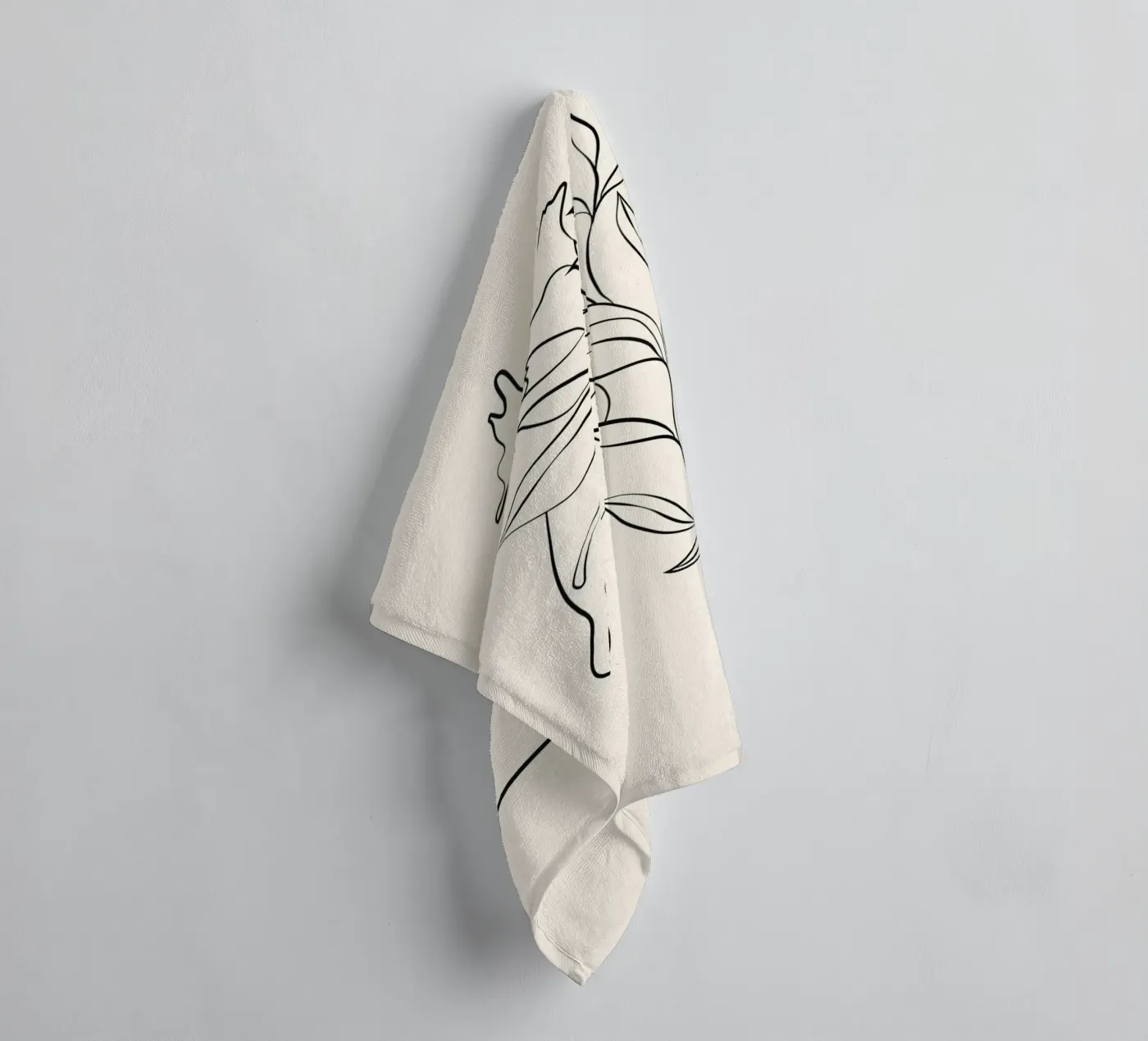 Minimal Blooming 03 towel by Nadjaa