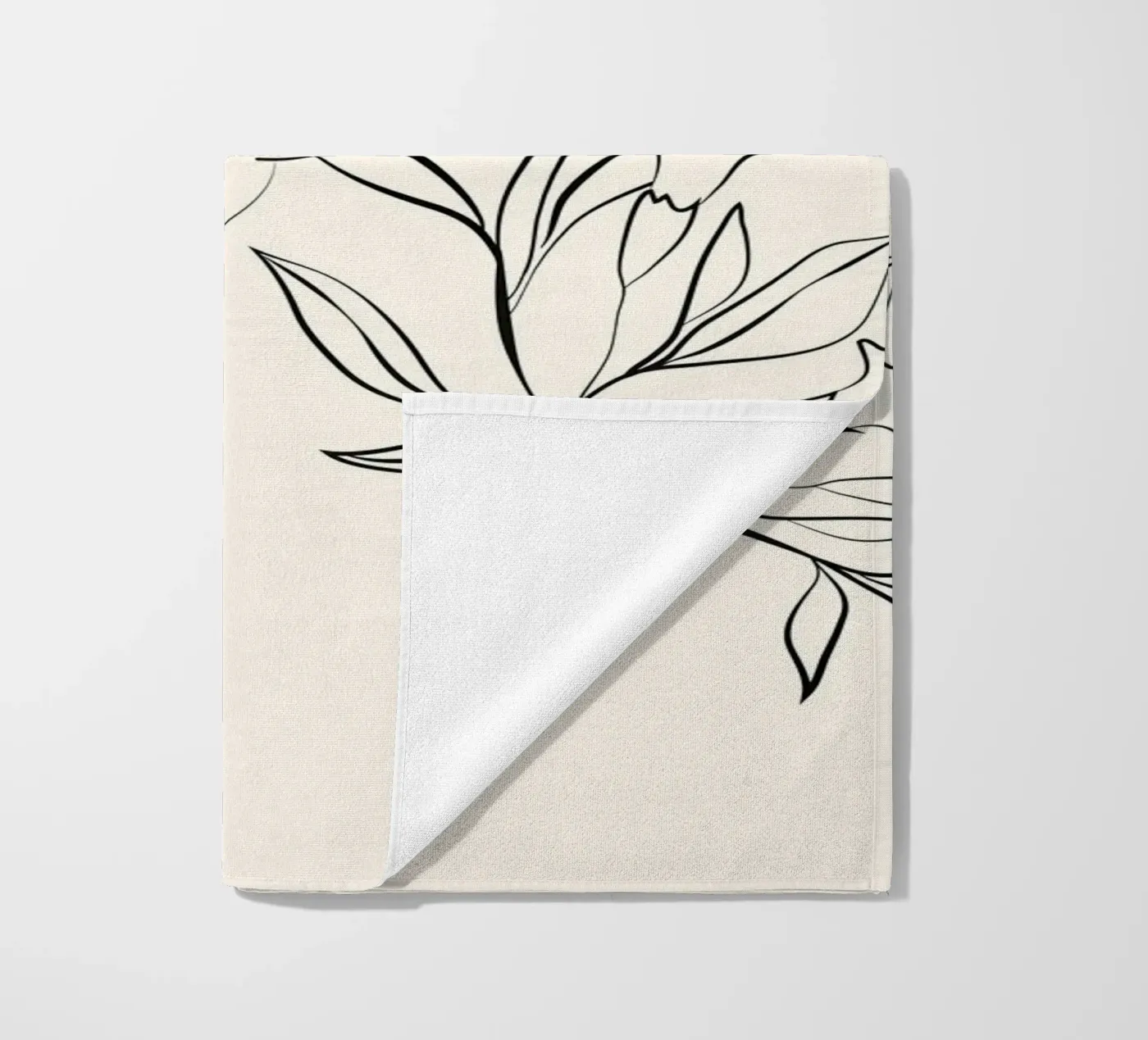 Minimal Blooming 03 strandhanddoek van Nadjaa