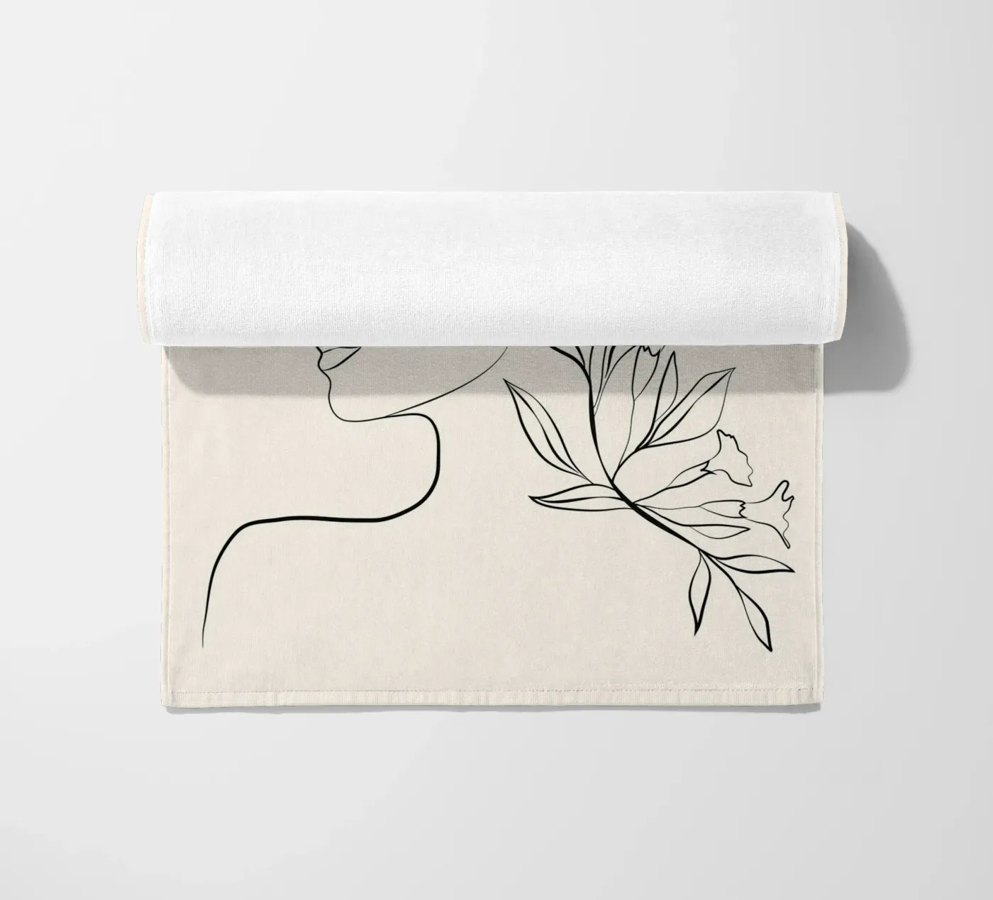 Minimal Blooming 03 strandhanddoek van Nadjaa