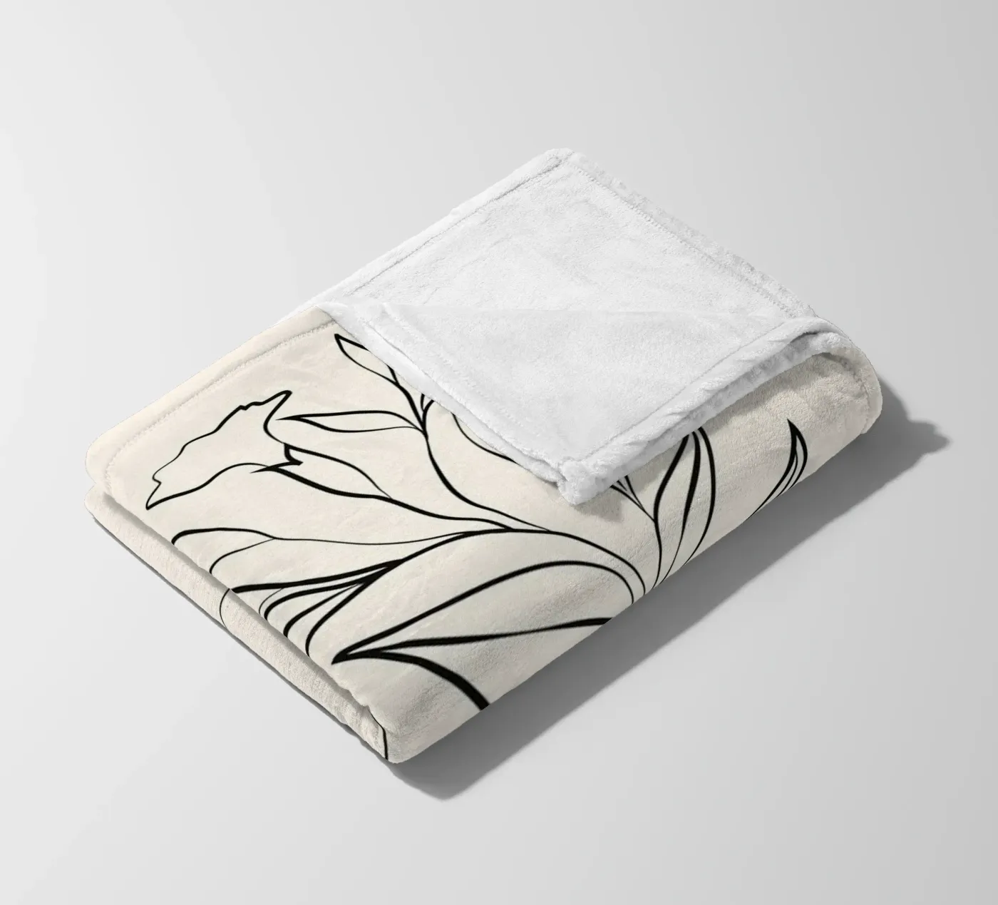 Minimal Blooming 03 coperta in pile da Nadjaa