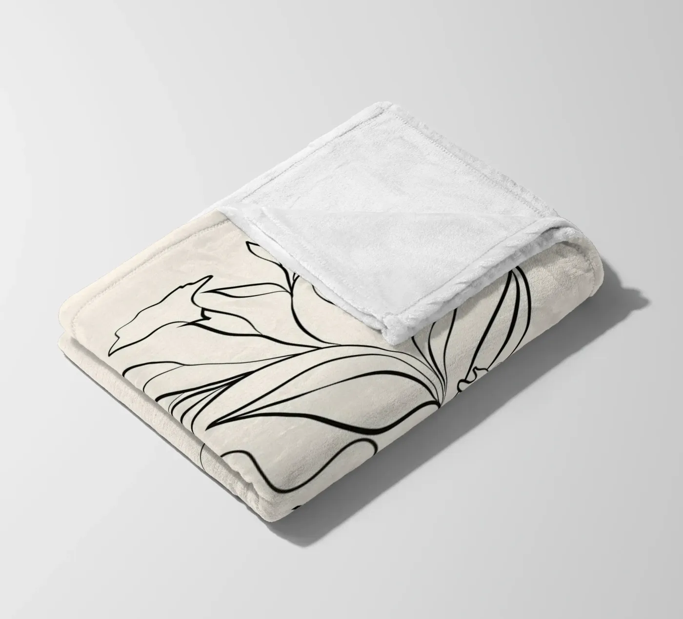 Minimal Blooming 03 coperta in pile da Nadjaa