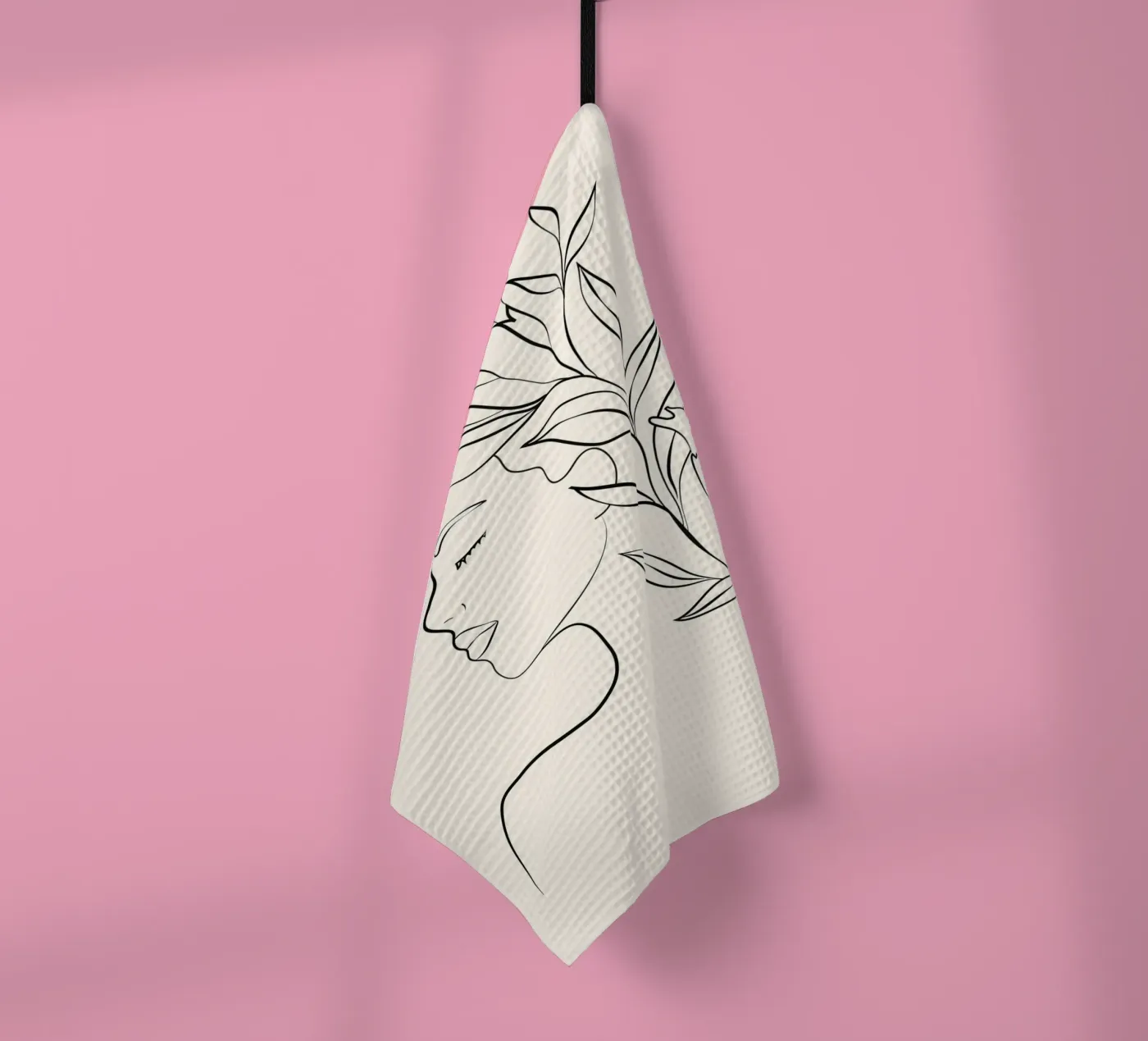 Minimal Blooming 03 Geschirrtuch von Nadjaa