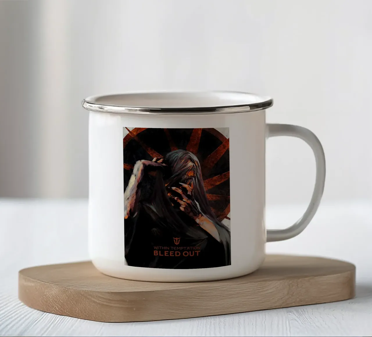 All'interno di Temptation Bleed Out tazza in smalto da shiners