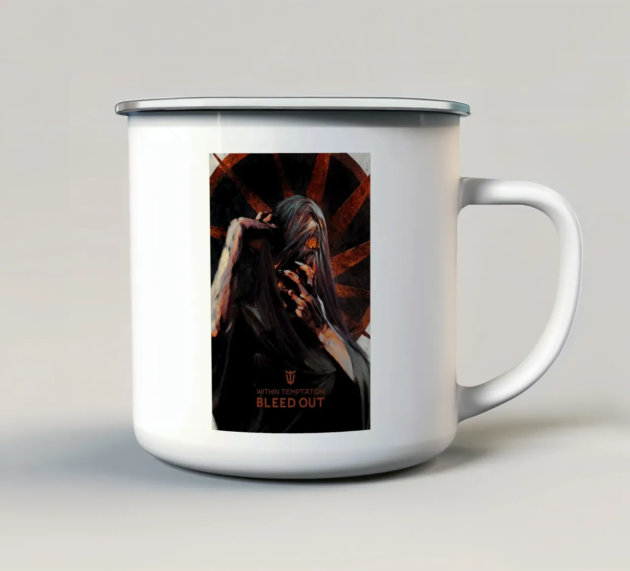 All'interno di Temptation Bleed Out tazza in smalto da shiners