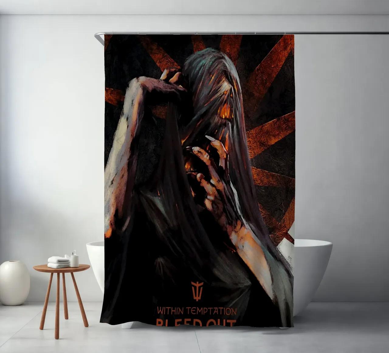 All'interno di Temptation Bleed Out tenda da doccia da shiners