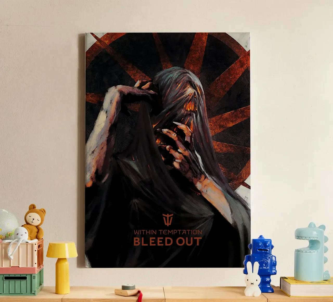 All'interno di Temptation Bleed Out tela con Cornice a cassetta da shiners