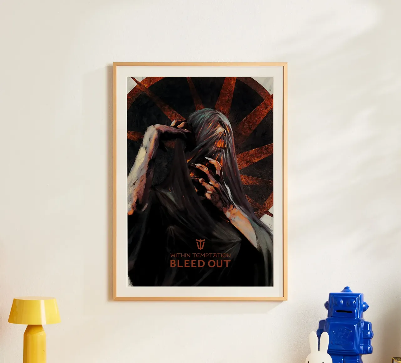 All'interno di Temptation Bleed Out poster con telaio in alluminio da discraft