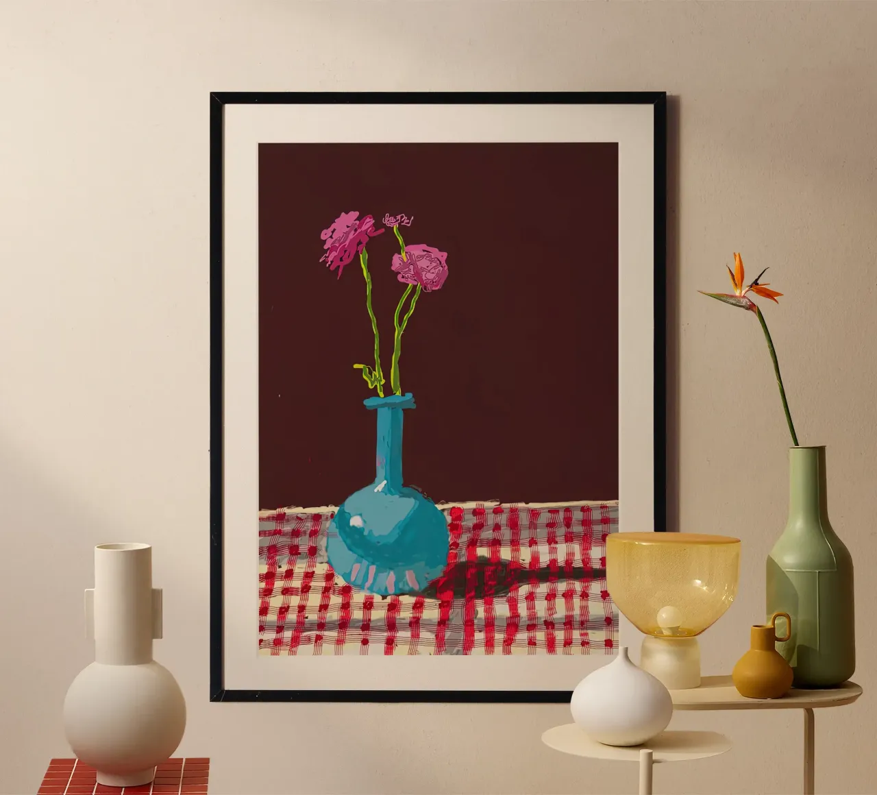 David Hockney dh 1 poster con telaio in alluminio da Glen Stephens