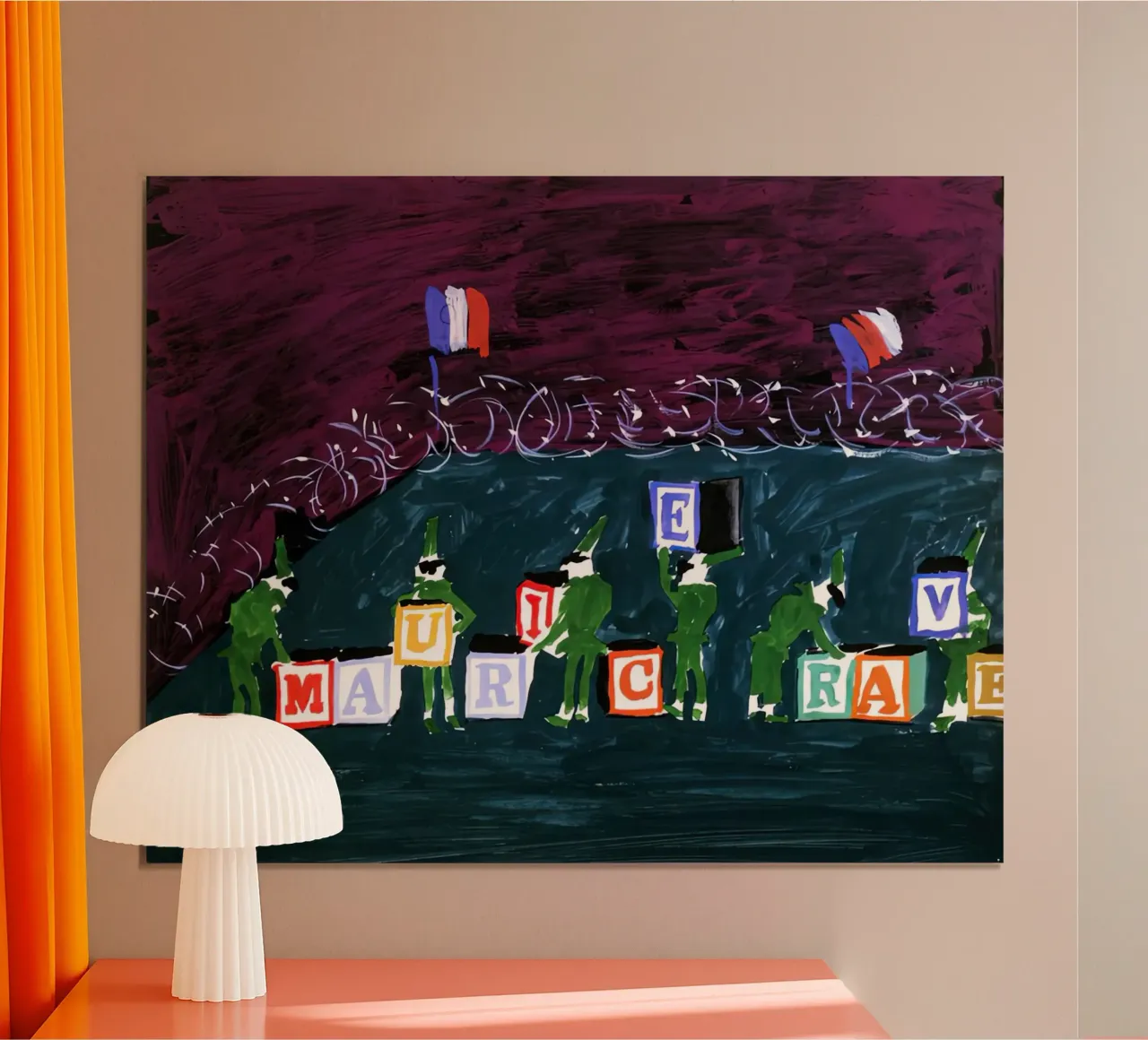 David Hockney fwds poster con telaio in legno da Glen Stephens