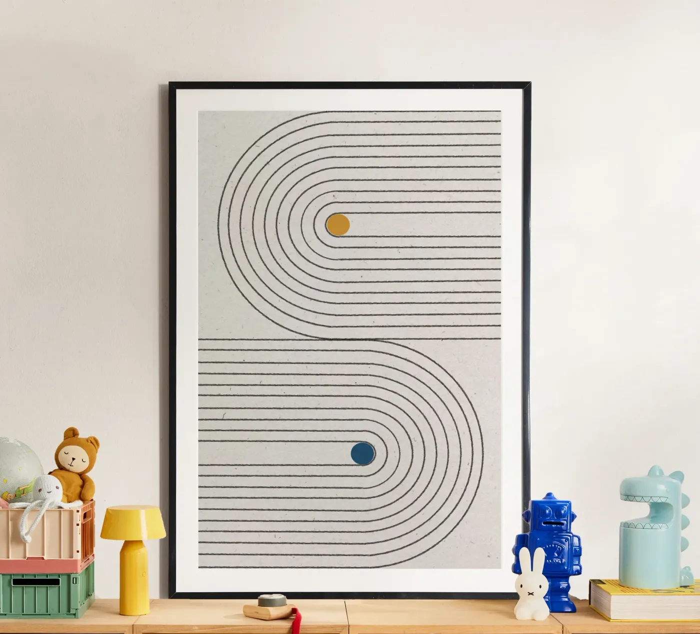Simple Blance Dots poster by The Miuus Studio