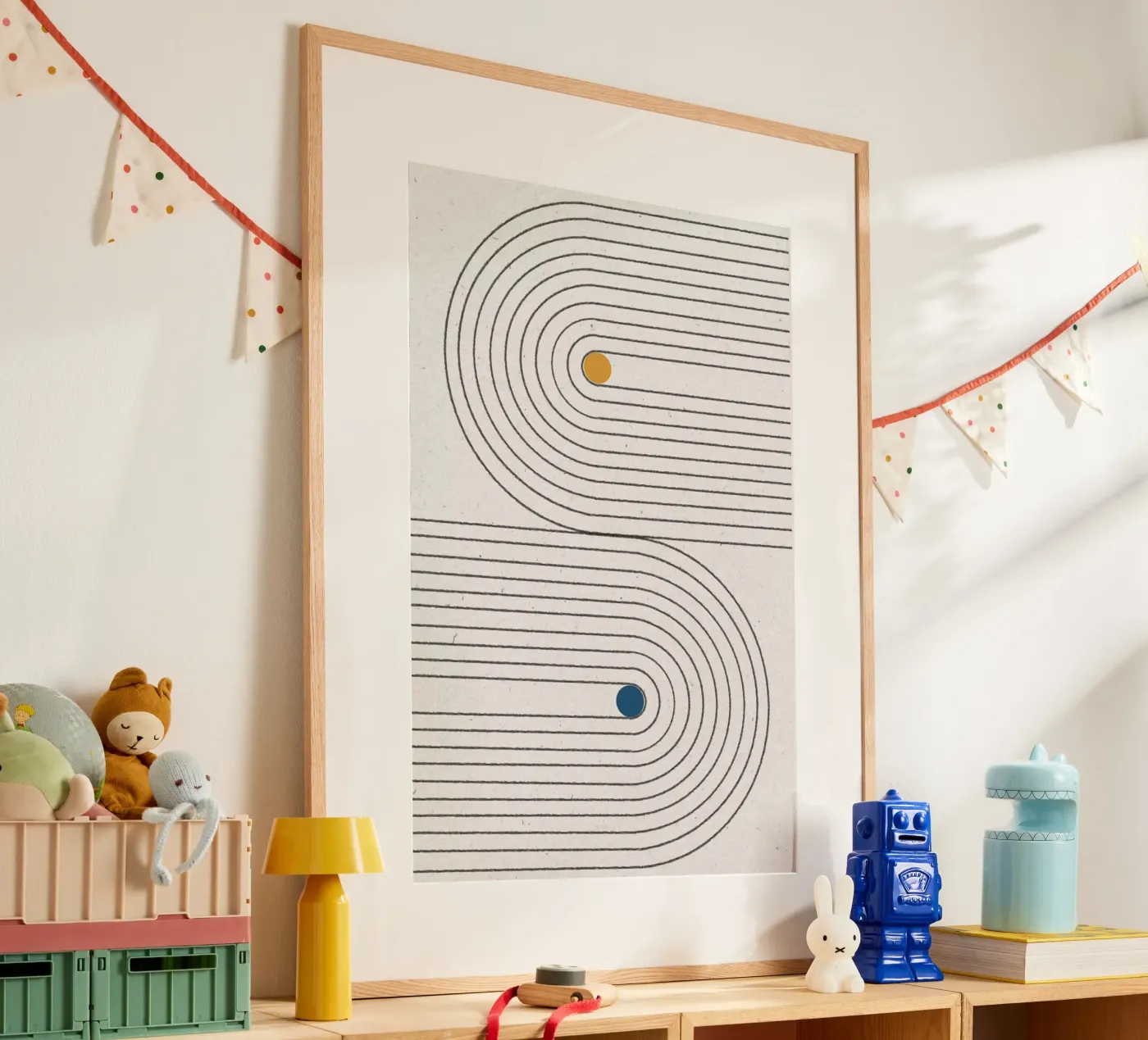 Simple Blance Dots poster by The Miuus Studio