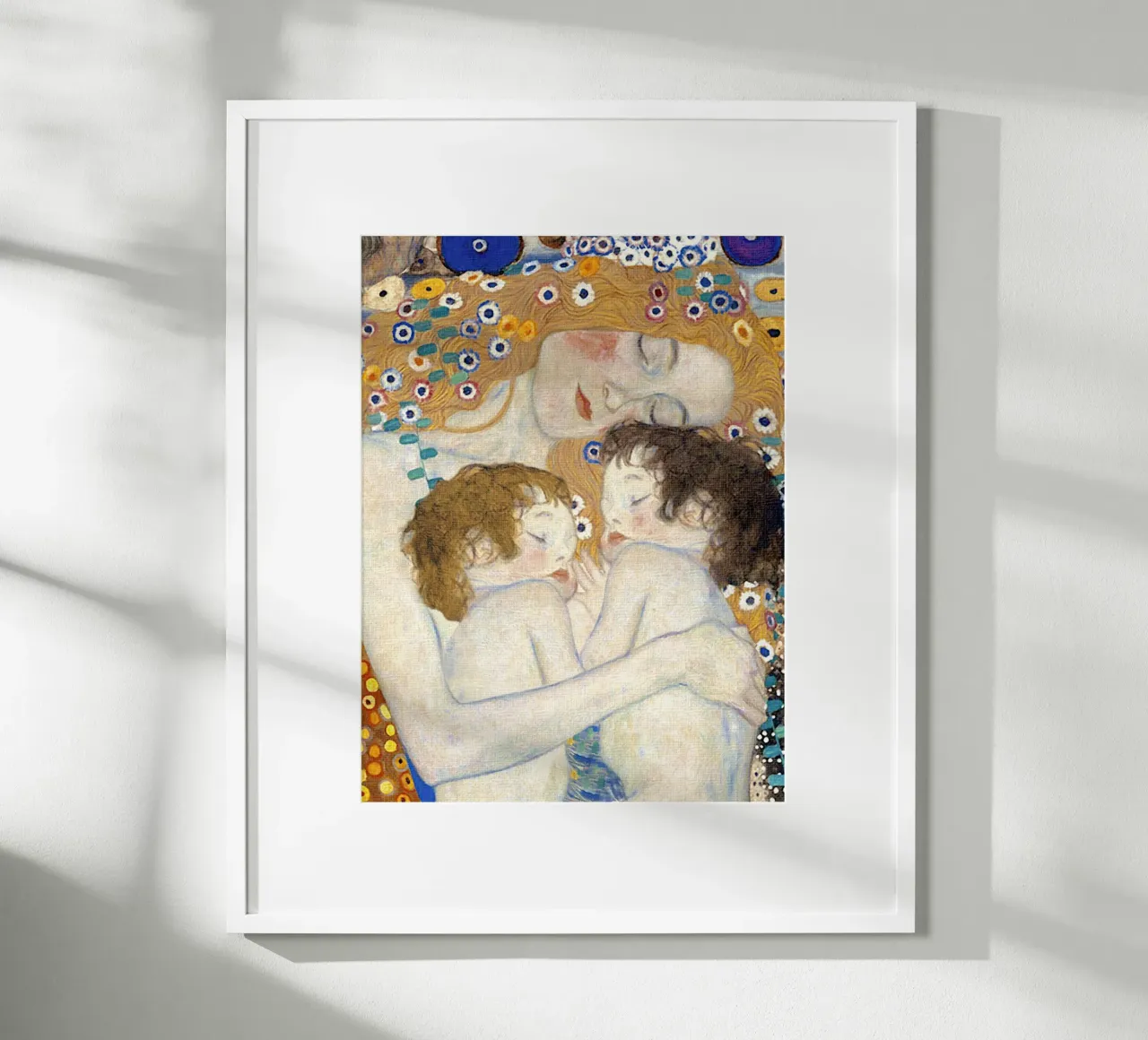 Madre e gemelli I poster con telaio in legno da Glen Stephens