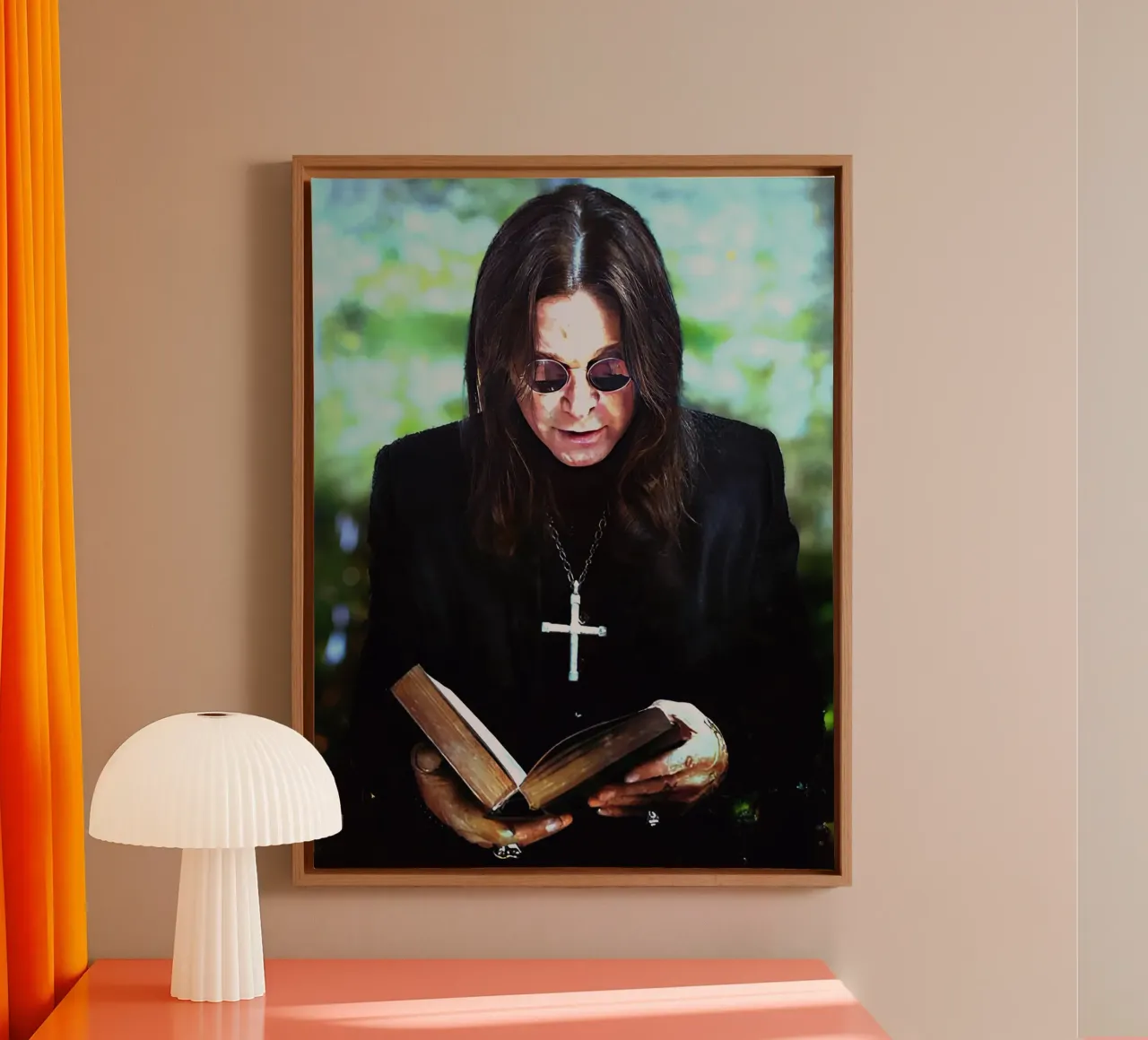 Ozzy Osbourne tela con Cornice a cassetta da Musadad Shop