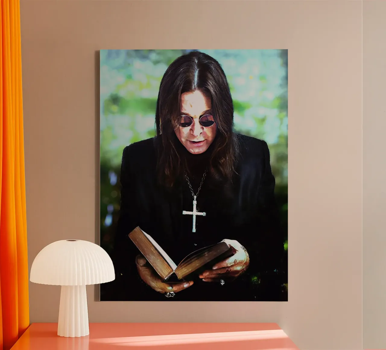 Ozzy Osbourne tela con Cornice a cassetta da Musadad Shop