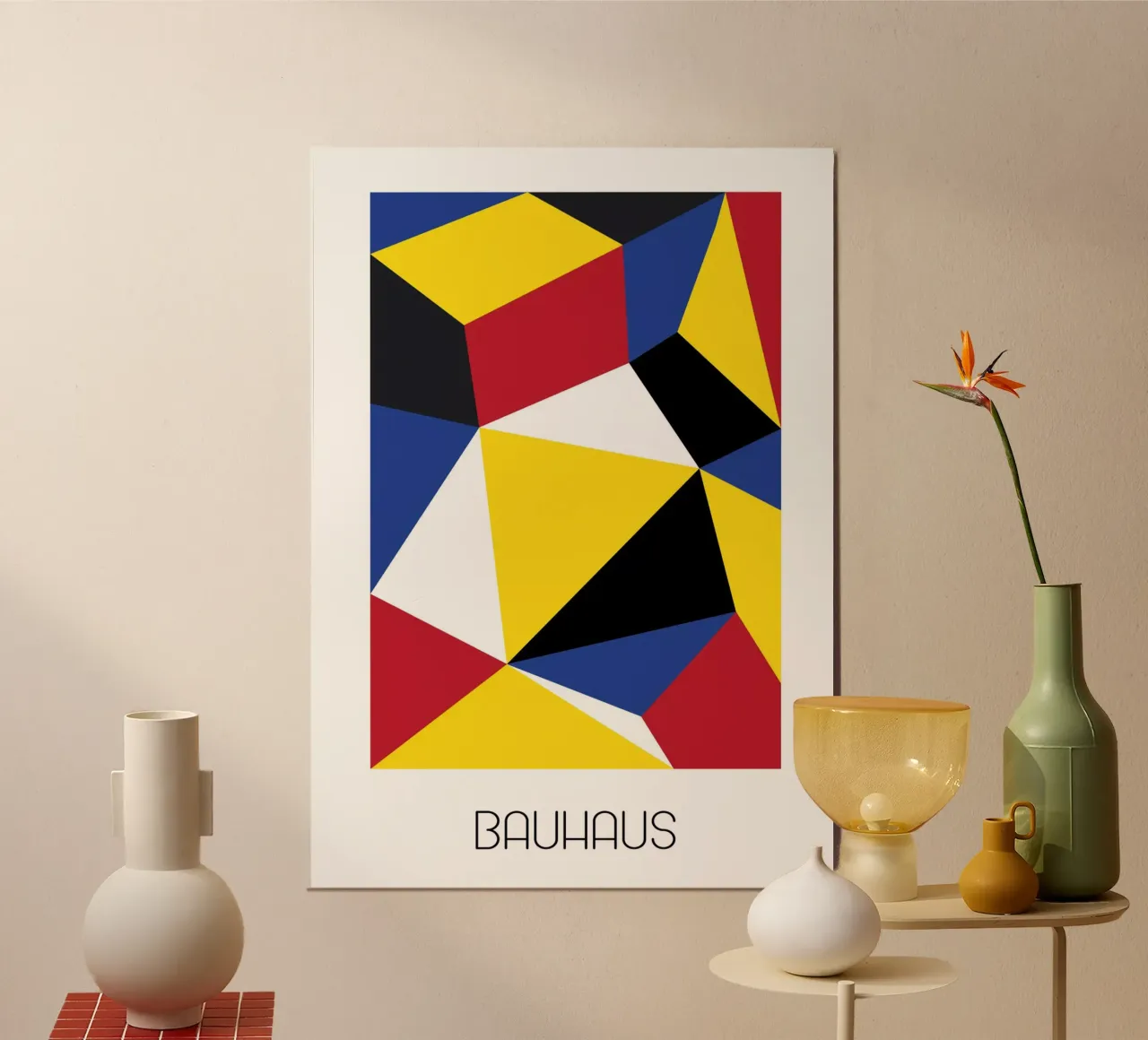 BAUHAUS 2 poster con telaio in plastica da Metron