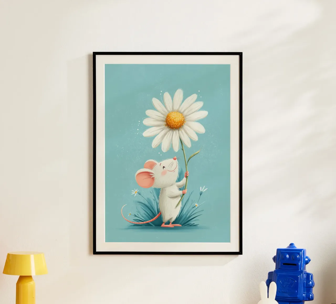 Daisy for You poster con telaio in plastica da Kiara