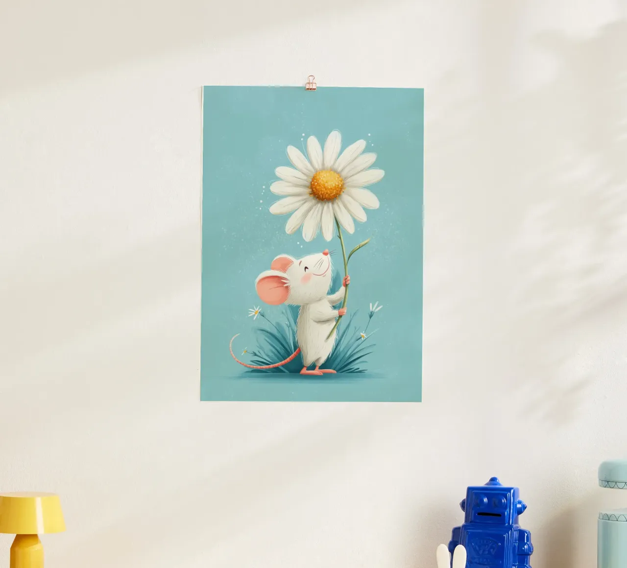 Daisy for You poster con telaio in plastica da Kiara