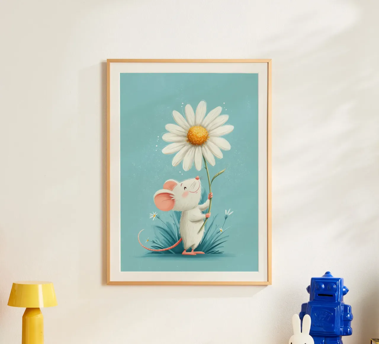 Daisy for You poster con telaio in plastica da Kiara