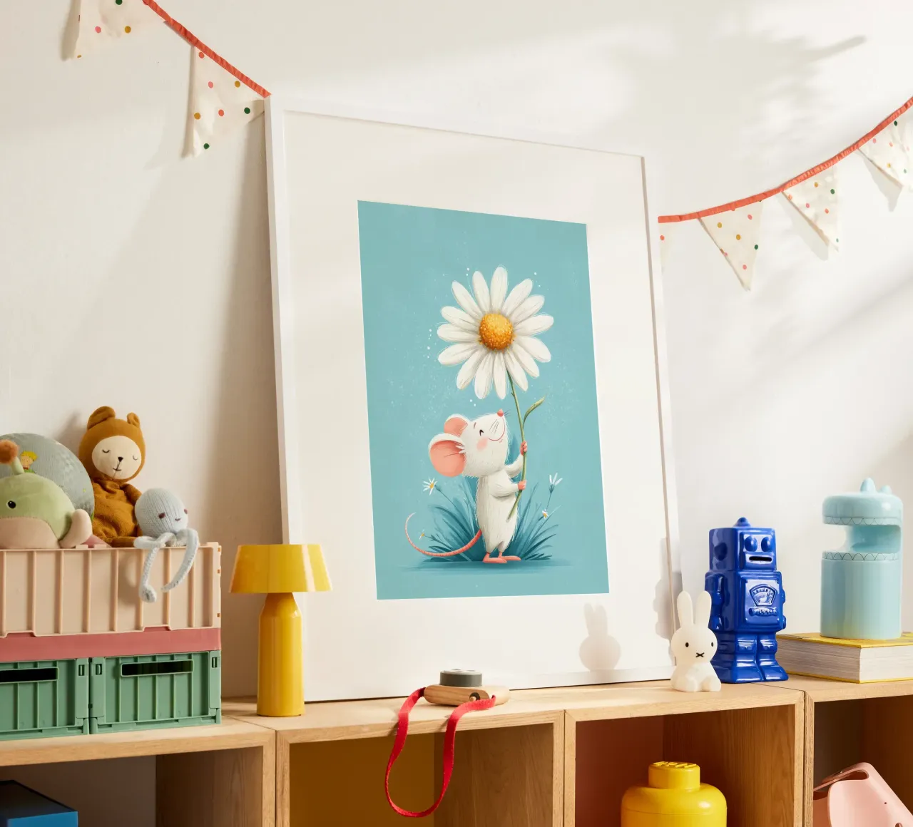 Daisy for You poster con telaio in plastica da Kiara
