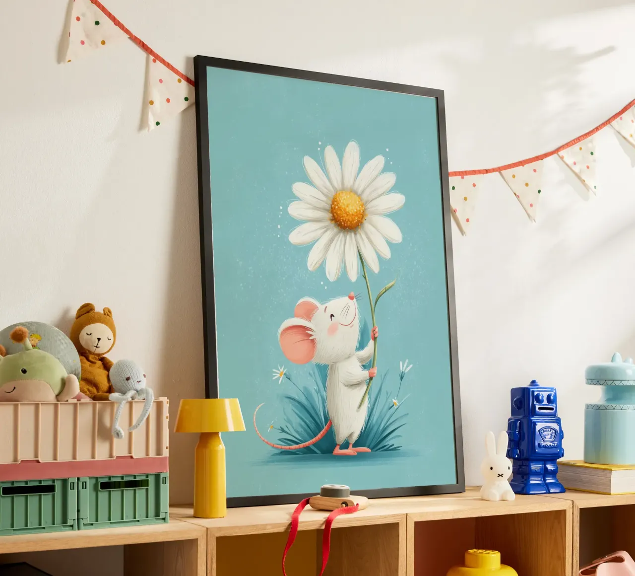 Daisy for You poster con telaio in plastica da Kiara