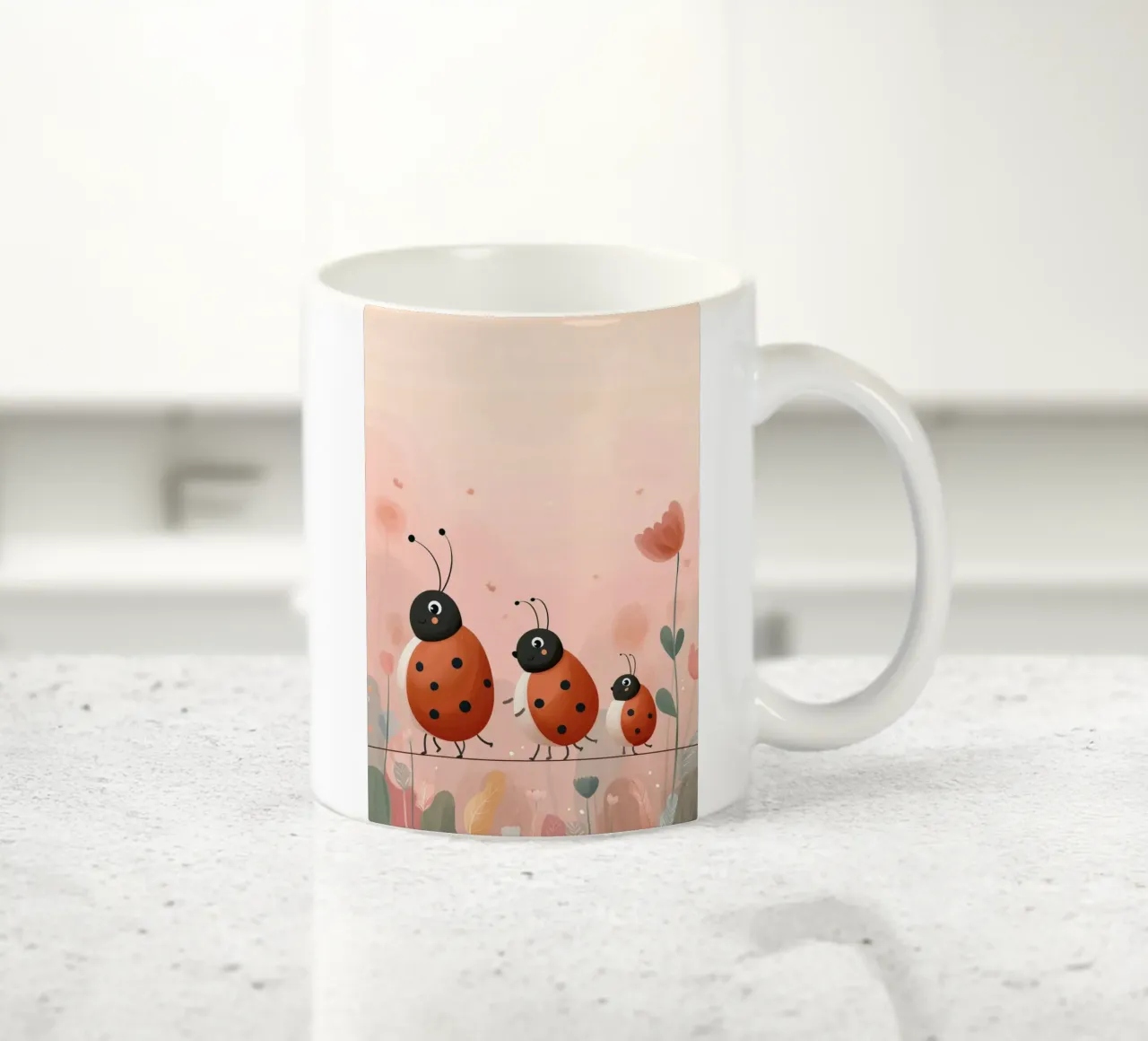 Ladybug Parade tazza in ceramica da Kiara