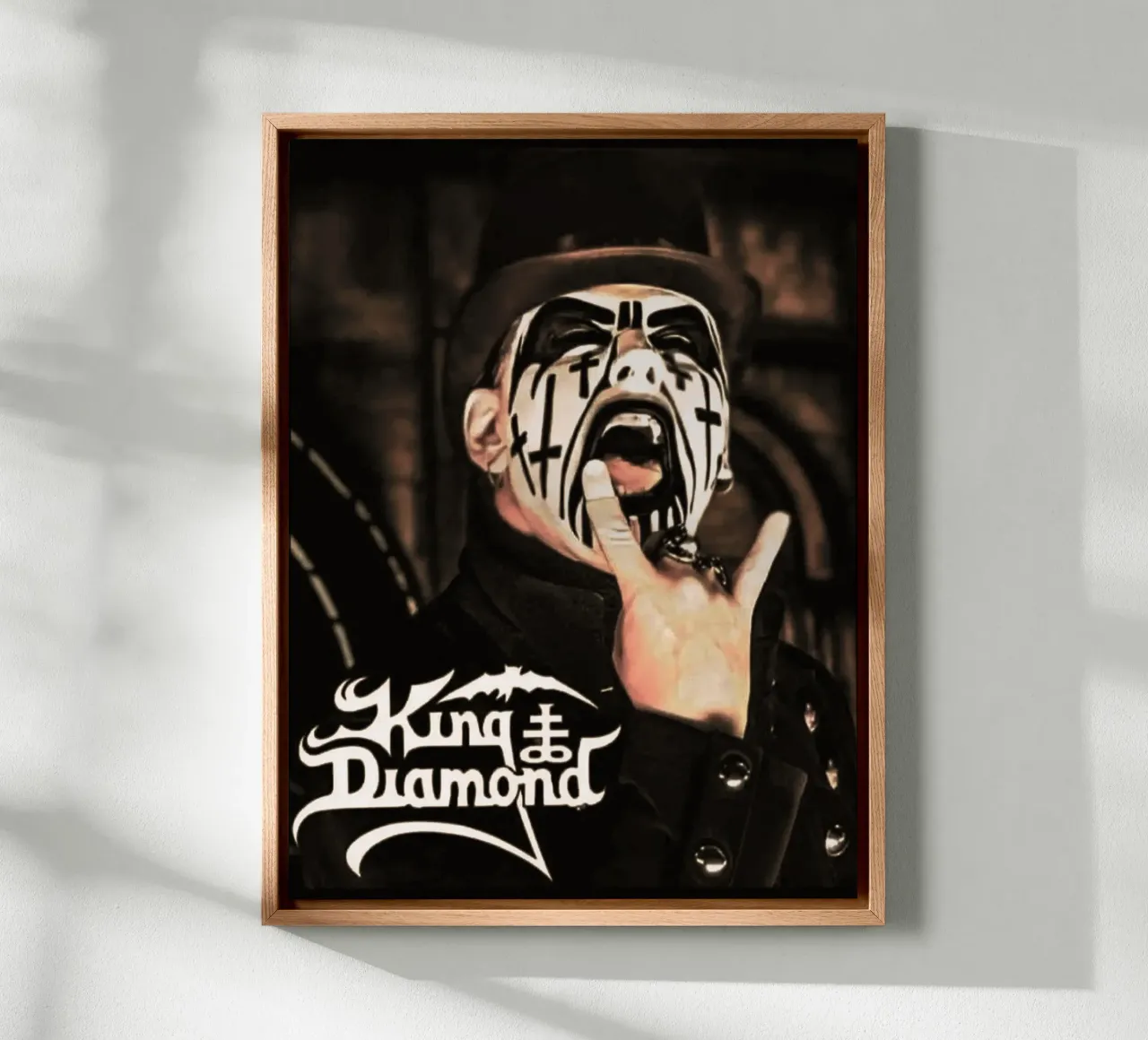King Diamond canvas met Baklijst van Musadad Shop