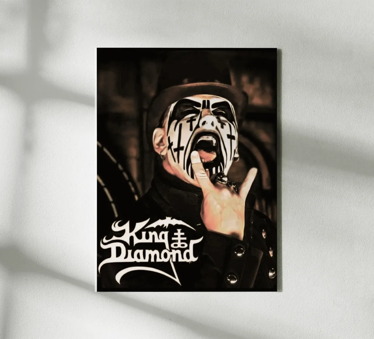 King Diamond canvas met Baklijst van Musadad Shop