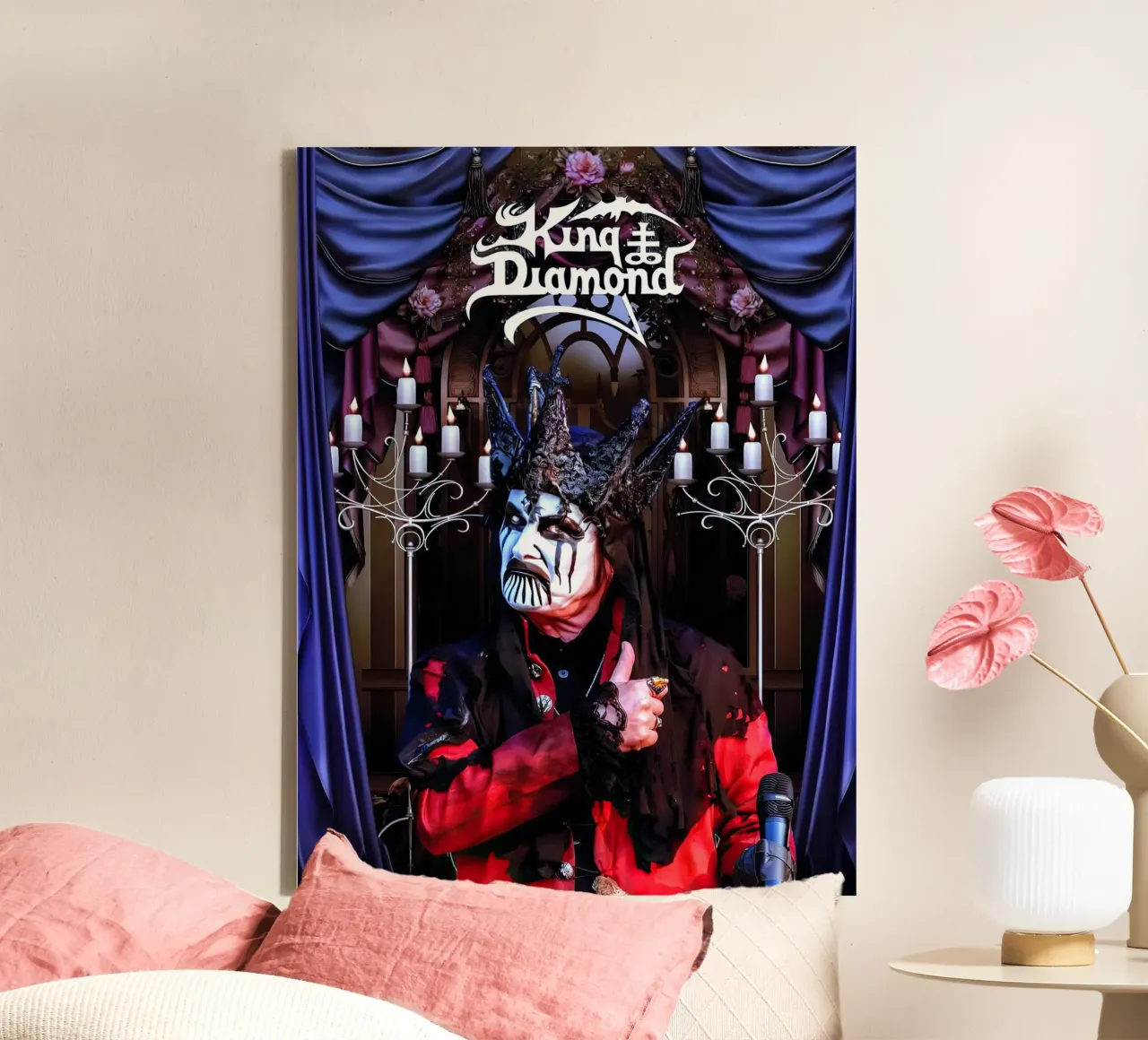 King Diamond tela con Cornice a cassetta da Musadad Shop