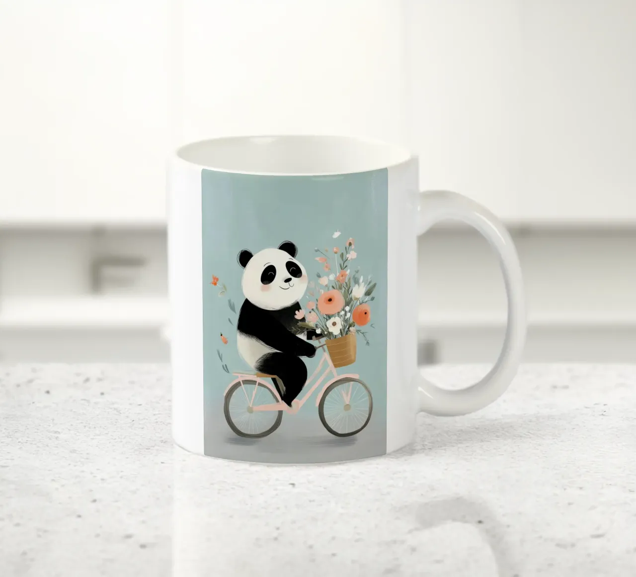 Panda on Wheels tazza in ceramica da Kiara