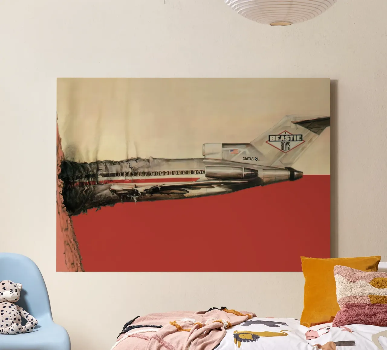Beastie Boys Licensed to Ill canvas met Baklijst van shiners