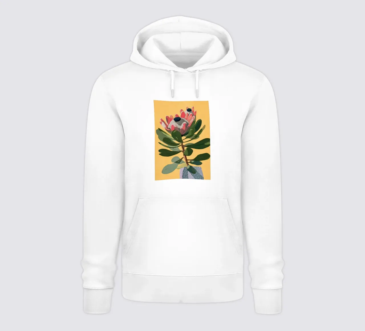 Protea Bloom with Sage Leaves felpa con cappuccio da Flow Line