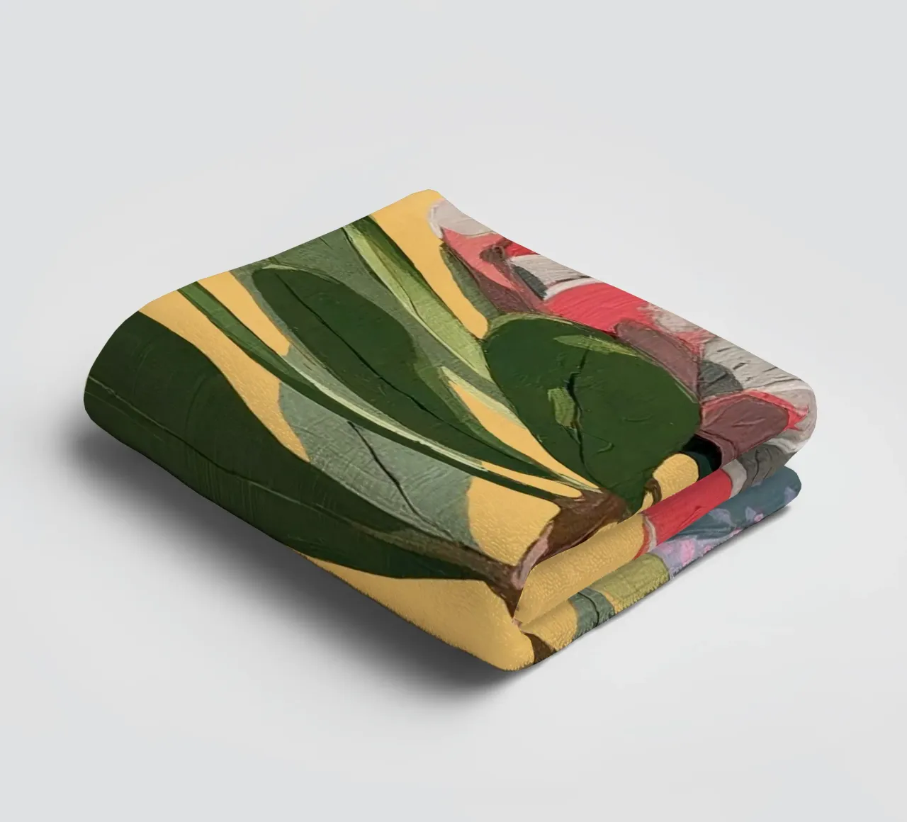 Protea Bloom with Sage Leaves asciugamano da bagno da Flow Line