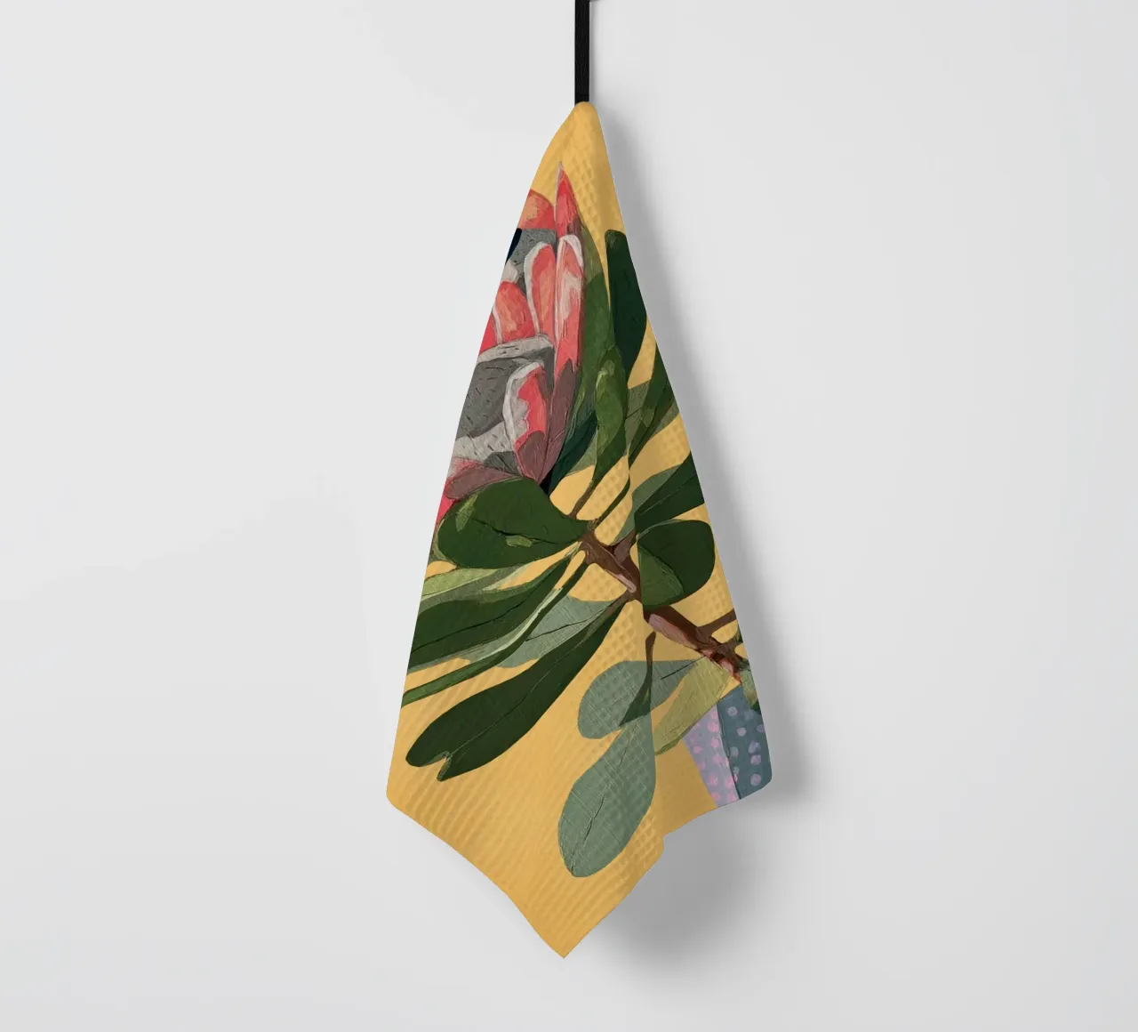 Protea Bloom with Sage Leaves canovaccio da cucina da Flow Line