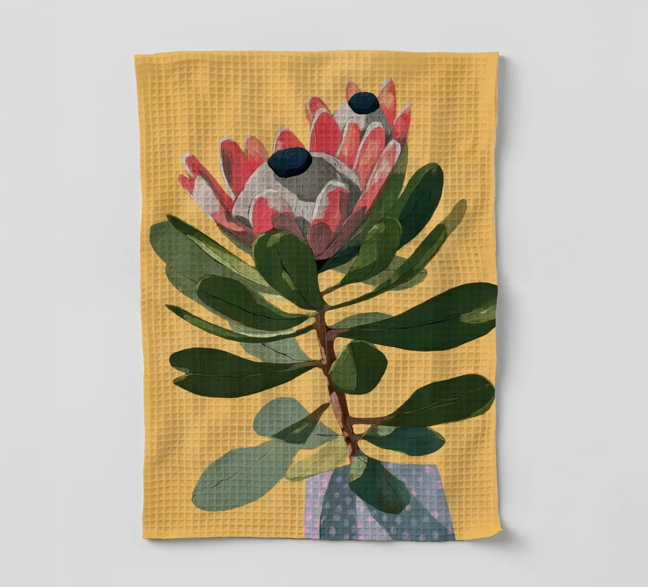 Protea Bloom with Sage Leaves canovaccio da cucina da Flow Line