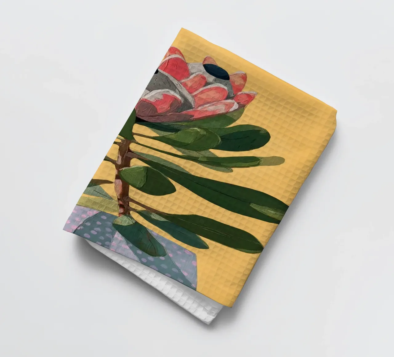 Protea Bloom with Sage Leaves canovaccio da cucina da Flow Line