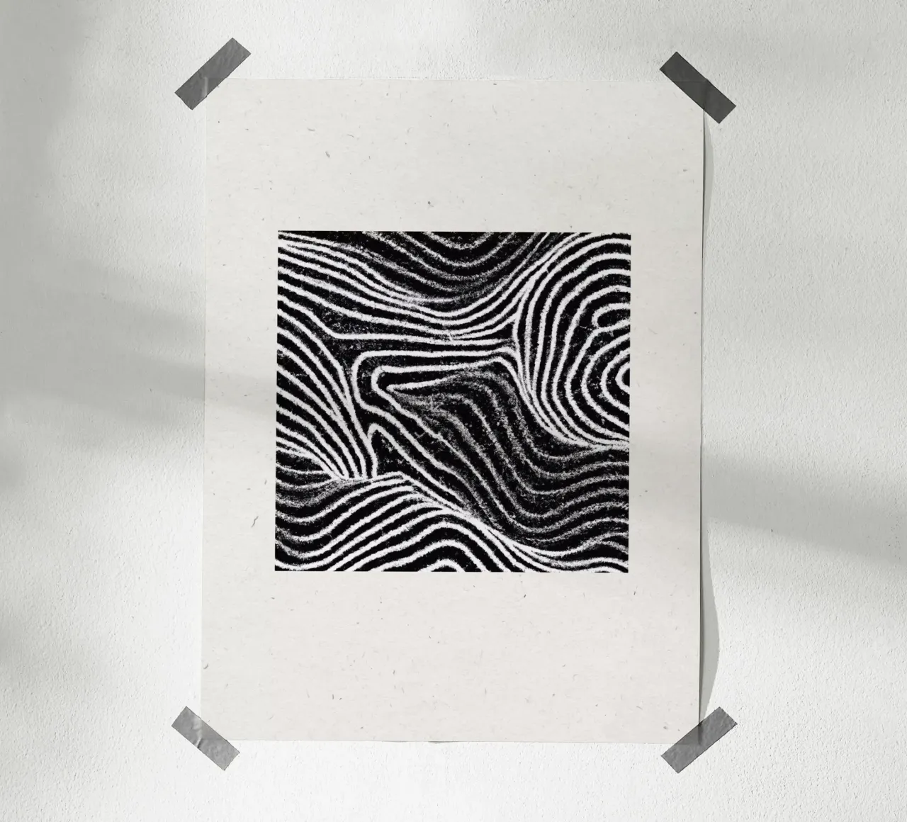 Grafica lineare n. 1 carta hahnemühle da The Miuus Studio