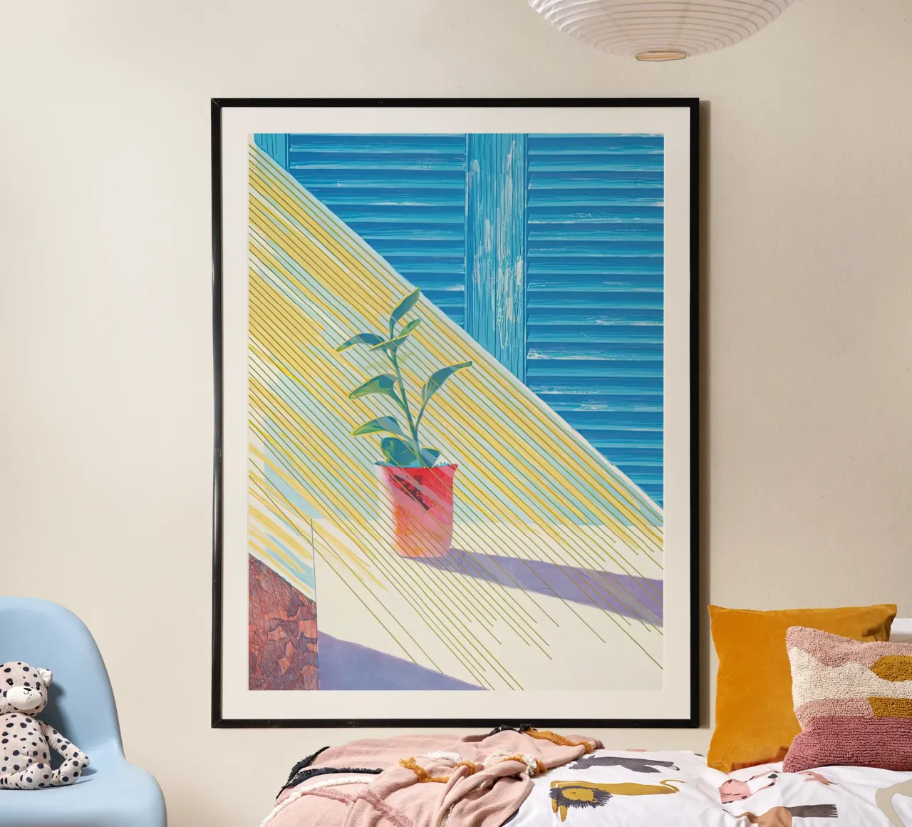 Sun, da The Weather Series, 1973 poster con telaio in legno da Glen Stephens