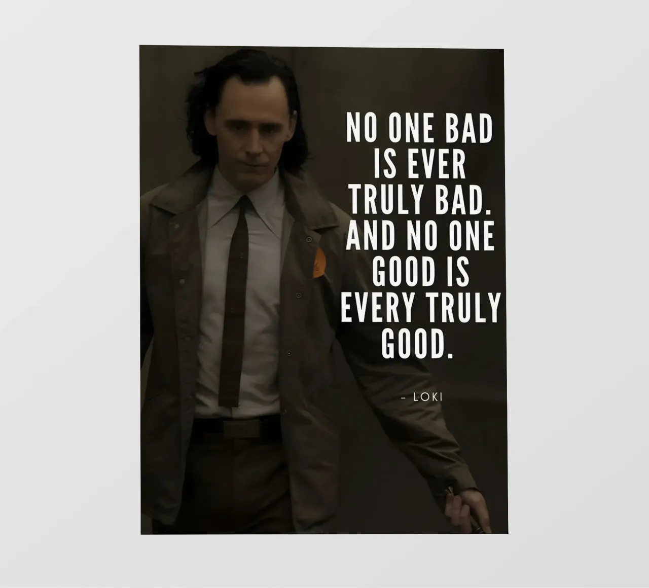 No one bad is ever truly bad pellicola backlit da Type & Tape